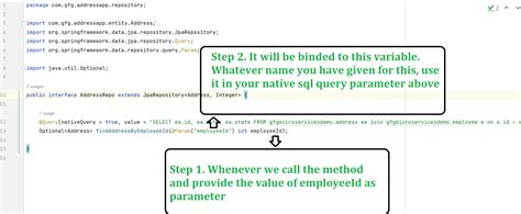 xml, manually set a <b>parameter</b> list and then create the <b>native</b> <b>JPA</b> <b>query</b>. . Spring boot jpa native query with parameters example